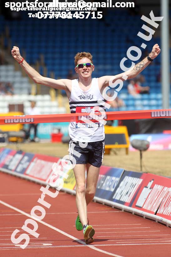 Mens 5000 metres walk, Muller British Championships, Alexander Stadium, Birmingham. Photo: David T. Hewitson/Sports for All Pics